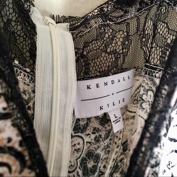 SOLD! Kendall & Kylie Inset Long Sleeved Romper - Picture 3 of 6